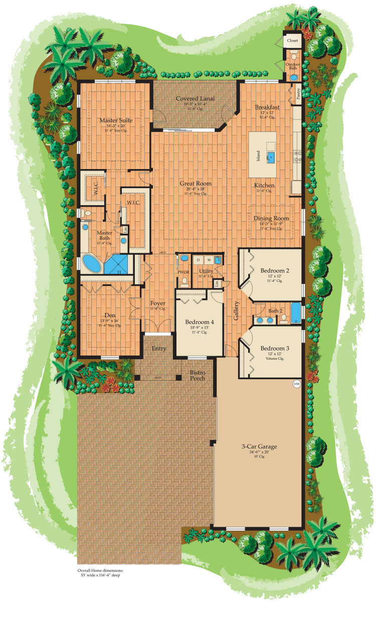 Aruba Courtyard floorplan